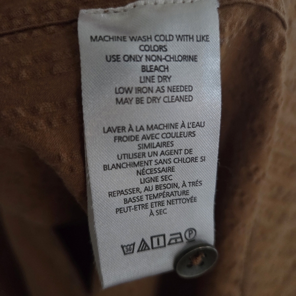 Anthropologie Maeve Brown Button Down Dress - Picture 9 of 16